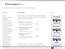 Tablet Screenshot of businessplanbase.de
